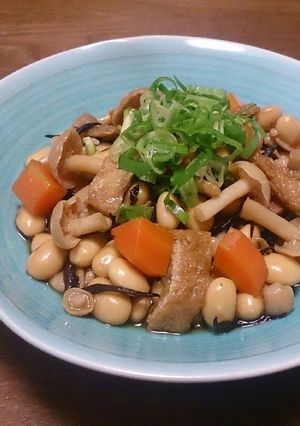 ブナピーと大豆のほっこり五目煮-レシピのメイン写真