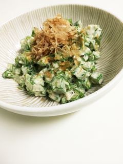 子どもも大好きオクラマヨ-レシピのメイン写真