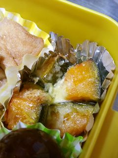 かぼちゃのマヨネーズ焼き(お弁当用)-レシピのメイン写真