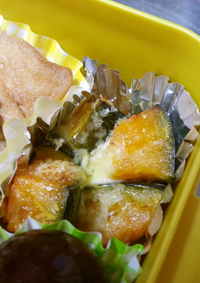 かぼちゃのマヨネーズ焼き（お弁当用）-レシピのメイン写真