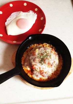ナポリタンソースでイタリアンハンバーグ-レシピのメイン写真