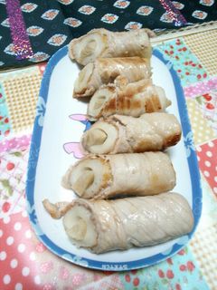 竹輪ウインナー豚肉巻き-レシピのメイン写真