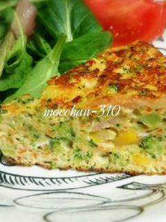 スパニッシュオムレツ*野菜たっぷり-レシピのメイン写真