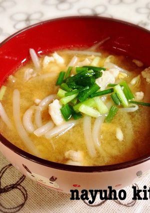 コク旨♪豚肉ともやしの炒め味噌汁-レシピのメイン写真