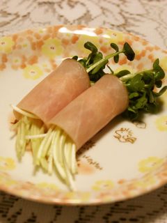 ☆簡単☆ かいわれのハム巻き-レシピのメイン写真
