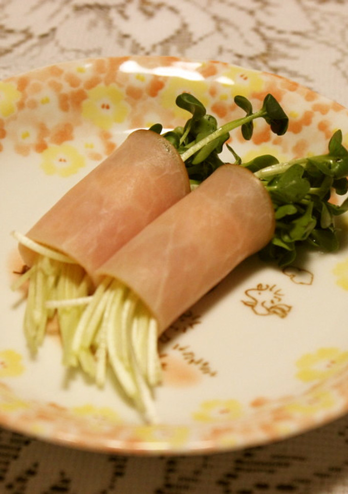 ☆簡単☆　かいわれのハム巻き-レシピのメイン写真
