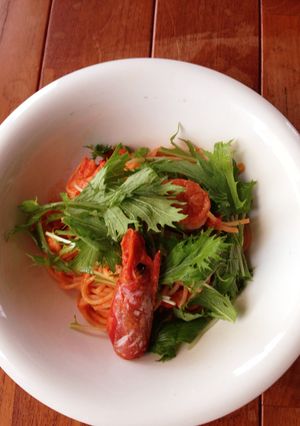 海老のトマトパスタ-レシピのメイン写真