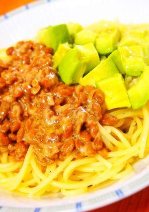 納豆とアボカドの冷製パスタ♪-レシピのメイン写真