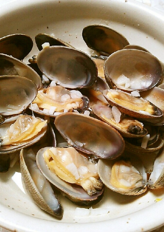 簡単一品・あさりの酒蒸し♪-レシピのメイン写真