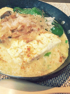 豆腐とナスとピーマンのとろろステーキ♪-レシピのメイン写真
