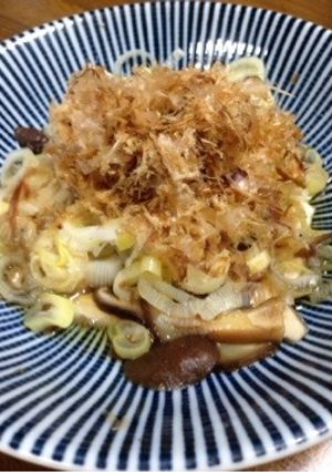 椎茸と白ネギの簡単蒸し♪レンチン副菜-レシピのメイン写真