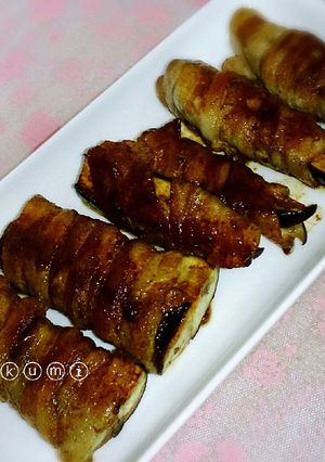 ナスの豚バラ巻き焼き-レシピのメイン写真