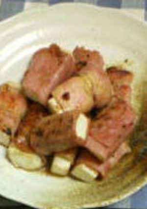ベーコン巻き巻き豆腐-レシピのメイン写真