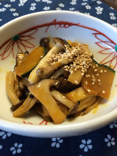 南瓜ときのこのキンピラ-レシピのメイン写真