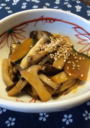 南瓜ときのこのキンピラ-レシピのメイン写真
