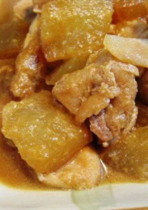 冬瓜と鶏肉のピリ辛味噌煮-レシピのメイン写真
