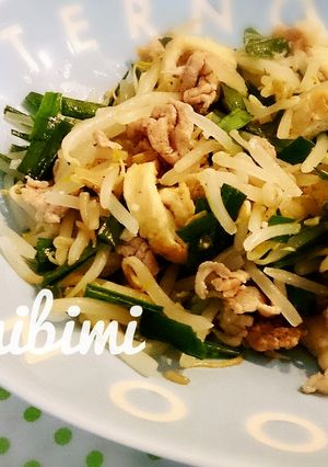 簡単! もやしや 油揚げの 野菜炒め-レシピのメイン写真