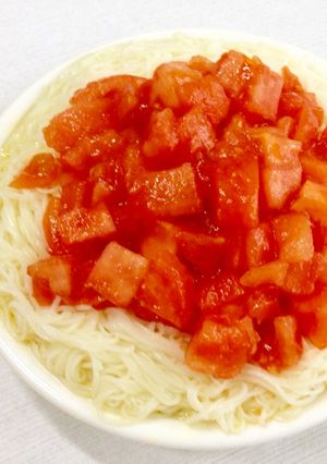 そうめんトマトかぼちゃスープ-レシピのメイン写真