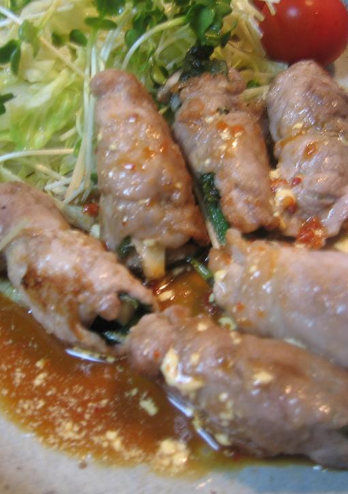 柚子こしょうでさっぱり♪きのこの豚肉巻き-レシピのメイン写真