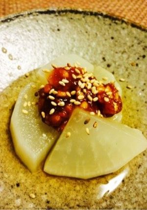 【20分】ふろふき大根♡ナッツ味噌添え-レシピのメイン写真