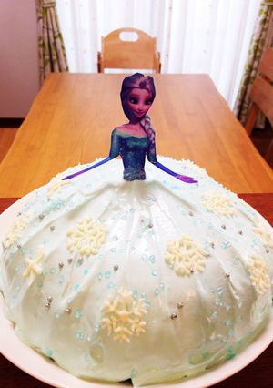 アナ雪エルサのドールケーキ 子供の日-レシピのメイン写真