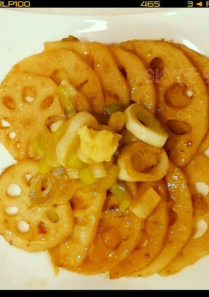 冷凍お弁当お野菜おかず：蓮根の生姜焼き-レシピのメイン写真