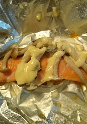 鮭のマヨネーズホイル蒸し焼き☆-レシピのメイン写真