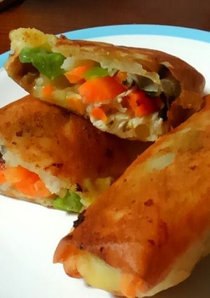 納豆と野菜の春巻き-レシピのメイン写真