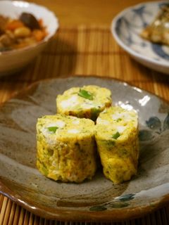 お弁当に☆青海苔とネギの厚焼き卵-レシピのメイン写真