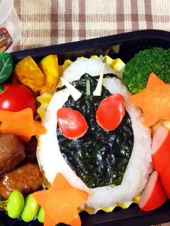 幼稚園キャラ弁*仮面ライダー フォーゼ-レシピのメイン写真