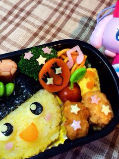 幼稚園キャラ弁*たまごっち まめっち-レシピのメイン写真