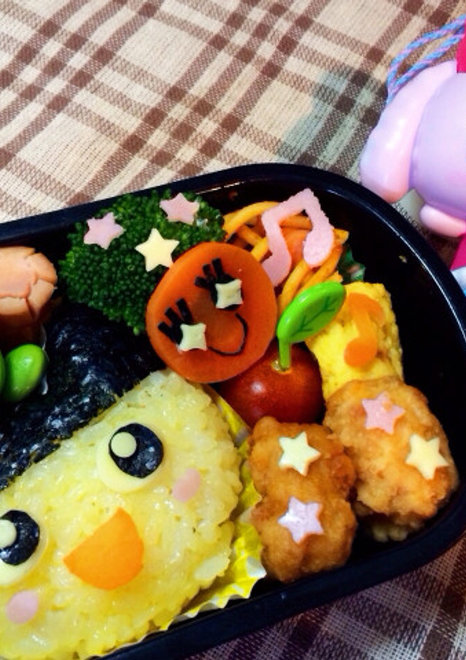 幼稚園キャラ弁＊たまごっち まめっち-レシピのメイン写真
