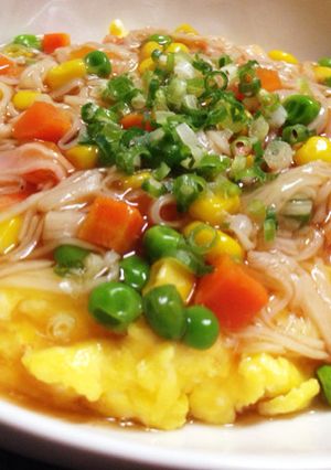 めんつゆで♪朝食にも簡単あんかけかに玉風-レシピのメイン写真