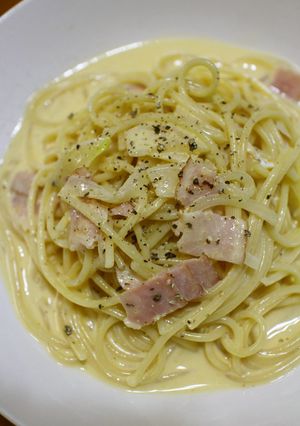 いつも家にある材料deカルボナーラ♪-レシピのメイン写真