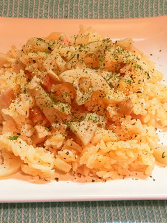 れんこんとウインナーの炊き込みご飯-レシピのメイン写真