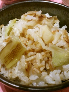 シンプルで美味!帆立と長ねぎの炊込ご飯-レシピのメイン写真