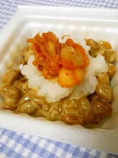 *整腸作用◎*キムチおろし納豆*-レシピのメイン写真