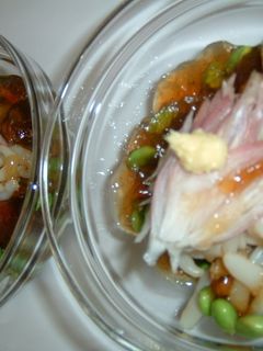 焼きなすといかの三杯酢ゼリーがけ-レシピのメイン写真