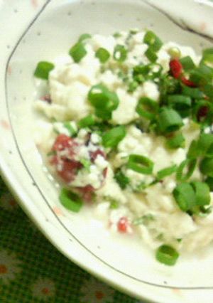 あっという間の☆梅豆腐サラダ♪♪-レシピのメイン写真