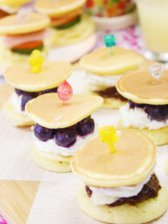 ミニパンケーキのピンチョス♡デザート編-レシピのメイン写真