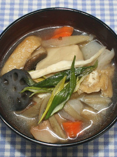 簡単定番☆具だくさん乾燥野菜でけんちん汁-レシピのメイン写真