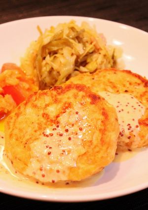 ヘルシー☆生鮭豆腐簡単バーグ☆-レシピのメイン写真