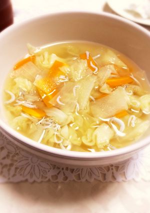残り野菜としらすのスープ-レシピのメイン写真