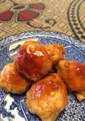 鶏団子のヘルシー甘酢あん♡お弁当にも。-レシピのメイン写真