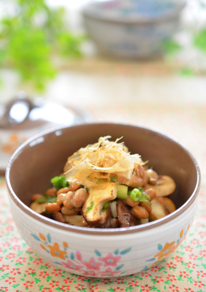 焼きしいたけの納豆和え-レシピのメイン写真
