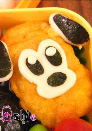 キャラ弁 ナゲット で プルート♪-レシピのメイン写真