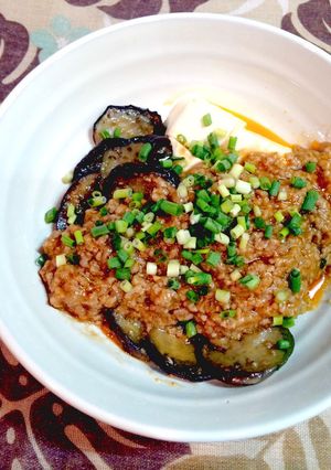 麻婆風に☆甘辛肉味噌茄子豆腐!-レシピのメイン写真