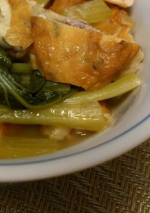 簡単おかず☆小松菜とさつま揚げのさっと煮-レシピのメイン写真