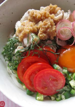 冷しゃぶ胡麻ダレぶっかけうどん-レシピのメイン写真
