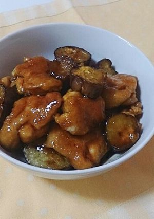 鶏と茄子のさっぱり照り炒め-レシピのメイン写真